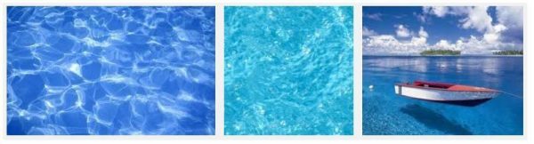 água cristalina e limpa