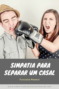 Leia mais sobre o artigo ▷ Simpatia para Separar um Casal 【FUNCIONA MESMO】