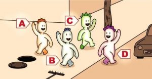 Leia mais sobre o artigo Qual dessas quatro pessoas vai ser o primeiro a cair? Sua resposta refletirá como está seu inconsciente