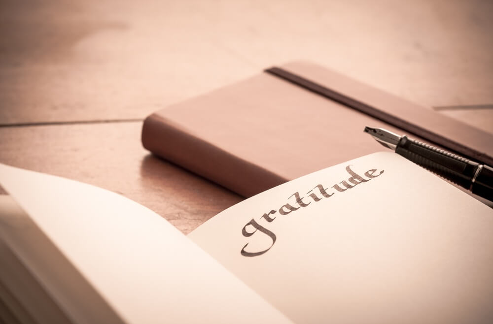 caderno de agradecimentos diários